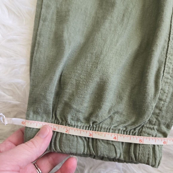 SOCIAL STANDARD by Sanctuary Linen  Solstice Pull On Jogger Pant Lichen Green XL - Picture 11 of 14